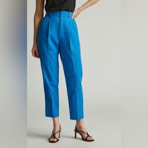 NWT Everlane The TENCELT™ Way-High® Taper Pant in Brilliant Blue Size 00